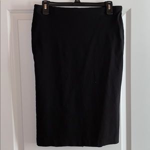 Black pencil skirt